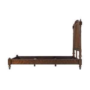 Cama Queen Size de Estilo Mid-Century con Espacio de Almacenamiento, Hecha de Madera de Caoba Sólida de Alta Calidad en Color Marrón Oscuro para Muebles de Dormitorio - Product Image 2