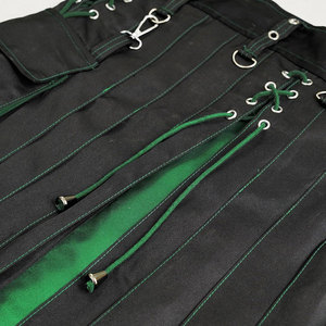 Kilt écossais hybride traditionnel et moderne noir et vert pour homme avec poches latérales amovibles 2026 - Product Image 3
