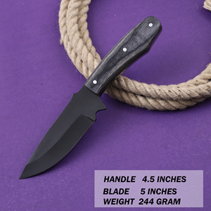 Cuchillo de Pescador Nórdico de Acero al Carbono con Recubrimiento en Polvo, Hoja Fija de Punta Caída, Grado Industrial, Mango de Madera Pakka, OEM Personalizado - Product Image 2