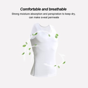 Débardeur de compression athlétique pour homme, coupe ajustée, côtelé, pour la gym, le fitness et la course - Product Image 6