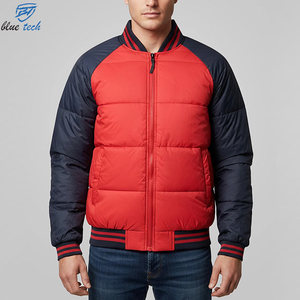 <b>Men</b>’s Puffer Bomber <b>Jacket</b> Winter <b>Warm</b> Quilted <b>Jacket</b> Lightweight Insulated Raglan Sleeve Casual Outdoor Fashion Coat Wholesale - Product Image 4