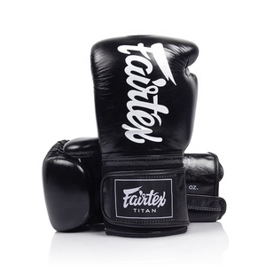 Fairtex New Model Genuine Leather Custom Made Sparring Strap Closure Boxing Gloves OEM Adjustable <b>Foam</b> <b>Padding</b> High Impact Glove - Product Image 1
