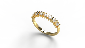 Luxury 18K Gold Diamond <b>Ring</b> Round Cut Diamond Eternity <b>Ring</b> <b>Band</b> Stackable Wedding Engagement <b>Ring</b> Fine Jewelry Gift for Women - Product Image 2