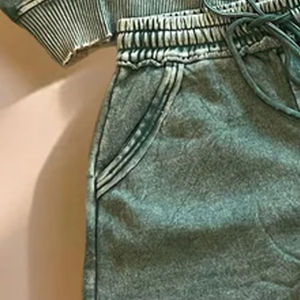 Shorts de Moda para Mujer, Lavados, Estilo Vintage, Algodón Lavado con Ácido, Ropa Urbana de Verano, Shorts Personalizados con Logotipo de Fábrica - Product Image 3