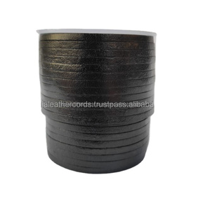 Usine directe en gros personnalisable 100% cordons plats en cuir pur résultats de bijoux à bricoler soi-même composants chaîne sac breloques personnalisées - Product Image 3