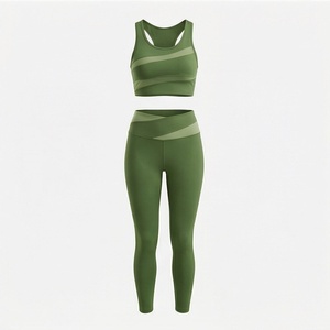 <b>Women</b> Yoga Set Gym Workout Suit Sports Bra Leggings Pants Fitness Custom Design Activewear Athletic Apparel Clothes Suit - Product Image 1