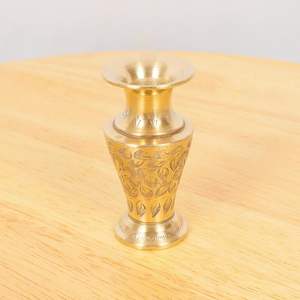 Jarrón de Flores Bohemio de Latón Ecológico, Nuevo y Popular, Jarrón de Flores Impresionante para Mesa de Noche u Oficina, Maceta Decorativa de Lujo - Product Image 2