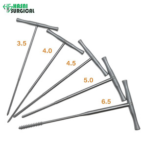 Taraudeur manuel premium pour os avec poignée en T, dispositif de taraudage réutilisable en acier inoxydable, instrument chirurgical orthopédique vétérinaire - Product Image 2