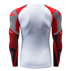Camiseta Deportiva de Secado Rápido Diseñada para Hombres, Manga Larga, Rashguard para BJJ, para Actividades de Fitness - Product Image 2
