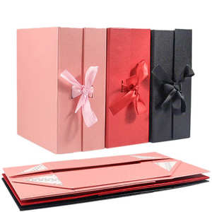 Foldable Magnetic Closure Gift <b>Box</b> Rectangle Luxury Bridesmaid Proposal <b>Box</b> Folding <b>Storage</b> Packaging for Wedding Gifts - Product Image 4
