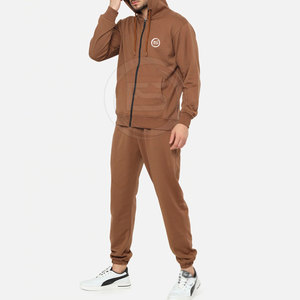 Nouvel ensemble de survêtement homme hiver à capuche, respirant, léger, 100% coton, design 2-en-1, grandes tailles, logo personnalisé, pour usage extérieur - Product Image 2