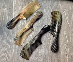 หวีผมทำมือเขาวัวเขาควายขัดปรับขนาดตามต้องการ - Product Image 2