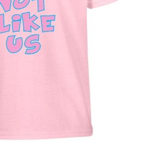 T-shirt rose clair à manches courtes et col rond avec imprimé graphique violet, vêtement décontracté pour tous les jours, streetwear confortable - Product Image 6