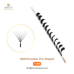 Cils hybrides préformés 7-DW DIY Lash MACY BEAUTY KOREA Extensions de cils de qualité supérieure Vente en gros de cils Étiquette privée personnalisée - Product Image 3