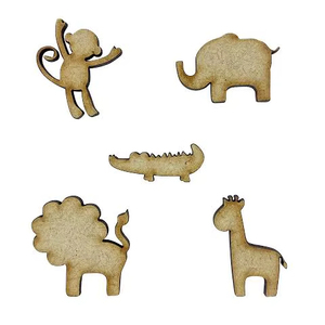 ชุดตัวต่อไม้ MDF ลายสัตว์ 5 ชิ้น ตัดด้วยเลเซอร์ ของเล่นเด็กเสริมพัฒนาการ สำหรับเล่นในบ้าน น่าสนใจ ใหม่ล่าสุด - Product Image 1