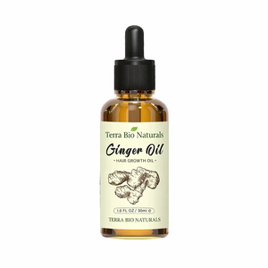 Sérum Huile Capillaire au Gingembre Anti-Chute, Nourrissant, Biologique, Naturel, Rafraîchissant, Végétalien, Soin du Cuir Chevelu, Marque Blanche - Product Image 1