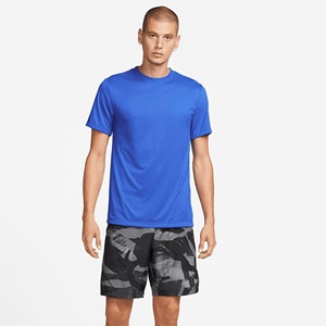T-shirt de sport uni à séchage rapide, anti-humidité, manches courtes, col rond, performance, unisexe, vente en gros - Product Image 3