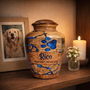 Personalized Wooden <b>Pet</b> Urn Ashes Engraved <b>Memorial</b> <b>Box</b> Custom Engraved Eco-Friendly Cremation <b>Memorial</b> - Product Image 4