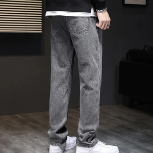 ผู้ผลิตกางเกงยีนส์ยืดคุณภาพสูงสำหรับผู้ชาย Y2K ฮิปฮอป กางเกงเดนิมทรงหลวม สวมใส่สบาย ระบายอากาศได้ดี เหมาะสำหรับธุรกิจและลำลอง ขายส่ง - Product Image 3