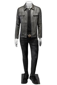 Chaqueta de piel auténtica personalizada con servicio OEM para hombre, chaquetas de invierno con cremallera para hombre, nuevas chaquetas de piel a la moda para hombre a la venta - Product Image 4