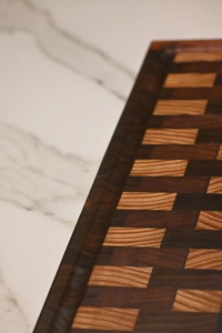 Planche à découper en bois de noyer pour la cuisine, planche à découper pour la viande, planche à découper en bois de boucher, planche à découper réversible - Product Image 2