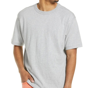 100% cotton, T-shirt for men, loose fit, printed O <b>Neck</b> High Quality Cotton T Shirt Men Crew <b>Neck</b> <b>Light</b> Weight T-shirts OEM - Product Image 4