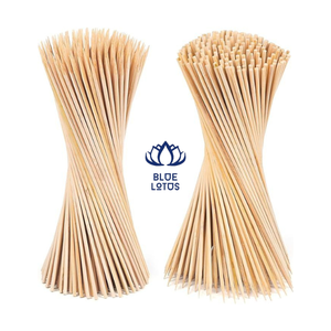 Palillos de Bambú Ecológicos Resistentes al Calor, Directo de Fábrica, Palitos Lisos para Alimentos, para Pollo, Mariscos, Carne, Verduras, Barbacoa, Kebab - Product Image 1