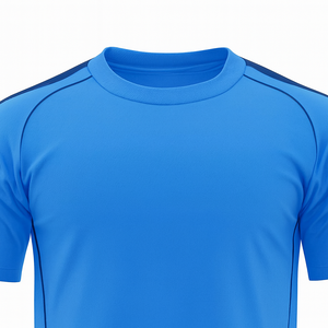 Men's Blue <b>Soccer</b> Jersey Set Short Sleeve Crew Neck Moisture Wicking Polyester Uniform All Seasons Adult Sportwear - Product Image 6