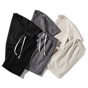 Conjunto de 2 piezas de ropa urbana de verano 2026 de peso pesado con LOGO personalizado, camiseta transpirable de hombro caído oversize y pantalones cortos de chándal para hombre - Product Image 4