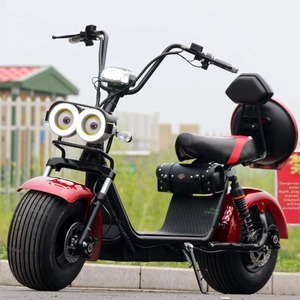 Bicicleta eléctrica y motocicleta scooter de dos ruedas con llantas anchas y ruedas grandes, modelo HL01, para hombres y mujeres, con una velocidad de 30 km por hora. - Product Image 3