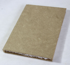Papel de Fibra de Cáñamo Natural, Papel Reciclado de Algodón Hecho a Mano con Bordes Naturales, Papel de Cáñamo Duro para Cubrir Cuadernos - Product Image 3