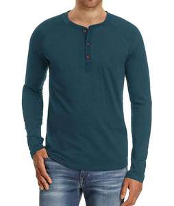 T-shirt Homme Respirant en Coton Épais Délavé à l'Acide, Coupe Oversize, Manches Longues, Style Streetwear Tendance - Product Image 2