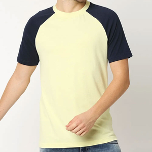 เสื้อยืดคอตตอนคอหนาแบบเรียบสีพื้นสำหรับผู้ชาย ขายส่งจากโรงงาน เสื้อยืดขายดี 100% ผ้าฝ้าย แขนสั้น - Product Image 4