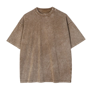 Camiseta Vintage con Lavado Ácido, Servicio Mayorista de Fábrica de Ropa OEM ODM, Fabricante de Prendas de Algodón Premium de Talla Grande, Camiseta con Lavado Ácido - Product Image 3