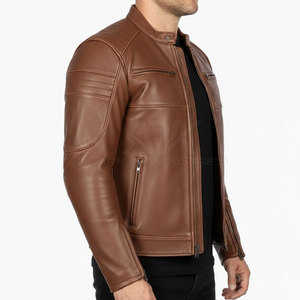 Venta Directa de Fábrica, Chaqueta de Cuero para Motocicleta Más Vendida, Chaqueta de Cuero para Motocicleta Transpirable de Primera Calidad para Hombre - Product Image 5
