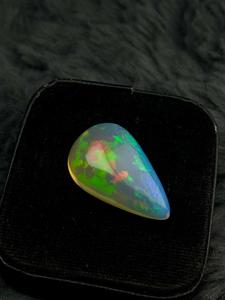 Opale de feu éthiopienne naturelle, cabochon taille marquise, 16,42 ct, multicolore, éclatante, pierre précieuse en vrac pour bijoux et lithothérapie - Product Image 5