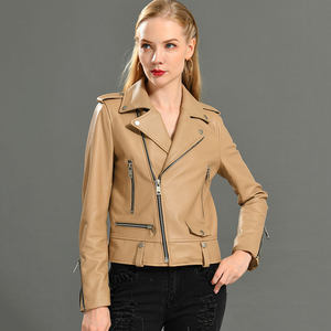 Veste de motard en cuir de vache véritable pour femme PIHA SPORTS, manches longues, coupe-vent, respirante, doublure en coton, style vintage d'hiver - Product Image 2