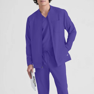 Uniforme Médico Moderno para Hombre, Chaqueta de Enfermería Transpirable, Traje de Enfermería, Chaqueta Médica - Product Image 3