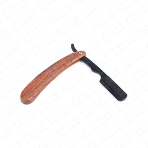 Navaja de Afeitar Recta de Acero Inoxidable de la Mejor Calidad, Mango de Madera, Tornillo Ajustable, Cuchilla Única, Herramienta de Afeitado para Barbería, OEM - Product Image 3