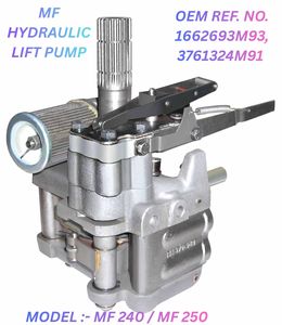 ปั๊มไฮดรอลิกยกของรถแทรกเตอร์แรงดันสูง KALAPI MF250 รุ่น 3761324M91/3761324M92/3761324M93 ผลิตจากสแตนเลส รับประกัน 6 เดือน น้ำหนัก 15.5 กก. - Product Image 2