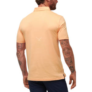 เสื้อถักแขนสั้นสีชมพูสำหรับผู้ชาย สีพื้น เรียบง่าย เป็นมิตรกับสิ่งแวดล้อม มีโลโก้ด้านหน้า ราคาสมเหตุสมผล - Product Image 2