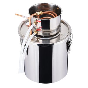Equipo de Destilación Casero de Acero Inoxidable de 5 Galones/19 Litros, Kit de Fermentación de Agua y Alcohol, Alambique de Refinación con Serpentín de Cobre - Product Image 1