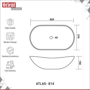 Proveedor Indio Vende Lavabos de Cerámica de Alta Calidad para Baños de Casas y Villas, Lavabos de Sobremesa o Colgantes en la Pared para Compradores Serios - Product Image 3