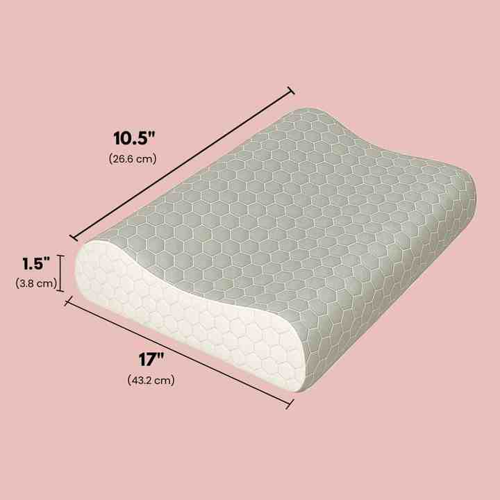 Ergonomic Memory foam wave orthopedic support cervical pillow for sleeping head and neck support kids toddler
