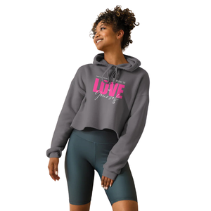 Sweat à capuche court gris foncé pour femme, pull doux en molleton, style décontracté, idéal pour le quotidien - Product Image 1