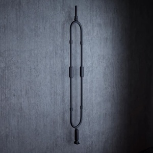 Barandilla de escalera de hierro forjado para montaje en pared; diseño simple, resistente al óxido y fácil de instalar, adecuada para cualquier estilo de diseño. - Product Image 3