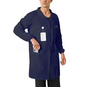 Stylish Medical <b>Scrub</b> <b>Top</b> Durable Fabric Relaxed Fit V Neck Short Sleeve Uniform Design With Functional Pockets For Daily - Product Image 3