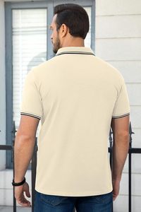 Camiseta Polo Clásica de Algodón, Estilo Casual de Lujo, Camiseta Polo Moderna Esencial de Alto Rendimiento - Product Image 3