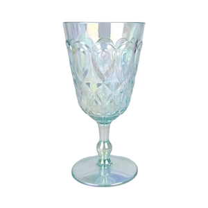 Copa de Vino de Acrílico Plástico con Diseño de Espiral Brillante - Product Image 1