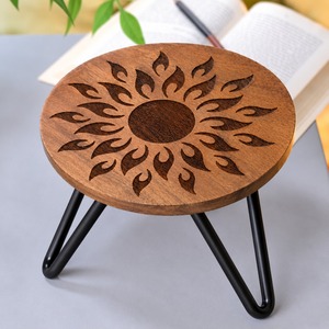 Contemporary Wooden And Iron <b>Cake</b> <b>Stand</b> For Premium Dessert Serving And Decorative Party Setup - Product Image 4